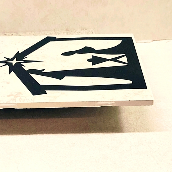 NATIVITY CERAMIC CHRISTMAS TILE TRIVET 6in X 6in - Picture 3 of 4